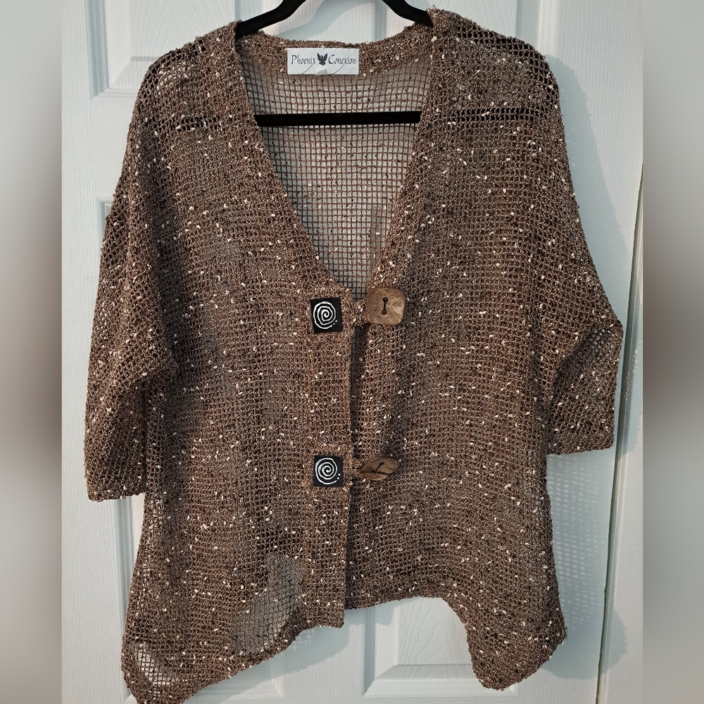 Phoenix Conexion blouse in brown size XL.